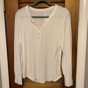 Aerie Real Soft Long Sleeve Henley Shirt